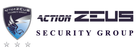 Το λογότυπο/σήμα της επιχείρησης ACTION ZEUS SECURITY GROUP