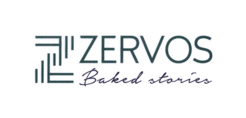 Το λογότυπο/σήμα της επιχείρησης ZERVOS BAKED STORIES