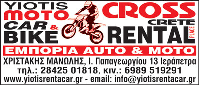 Το λογότυπο/σήμα της επιχείρησης YIOTIS MOTO CROSS