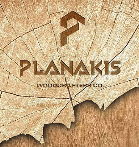 Το λογότυπο/σήμα της επιχείρησης PLANAKIS WOODCRAFTERS CO