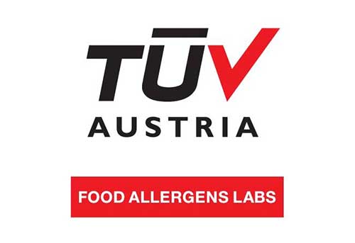 Το λογότυπο/σήμα της επιχείρησης TUV AUSTRIA FOOD ALLERGENS LABS A.E.
