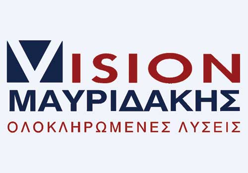 Το λογότυπο/σήμα της επιχείρησης VISION ΜΑΥΡΙΔΑΚΗΣ